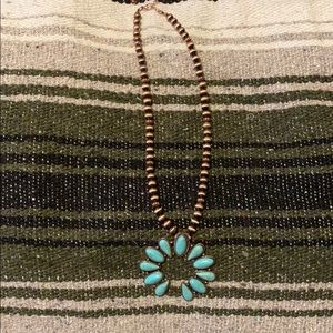 Faux Turquoise Naja necklace